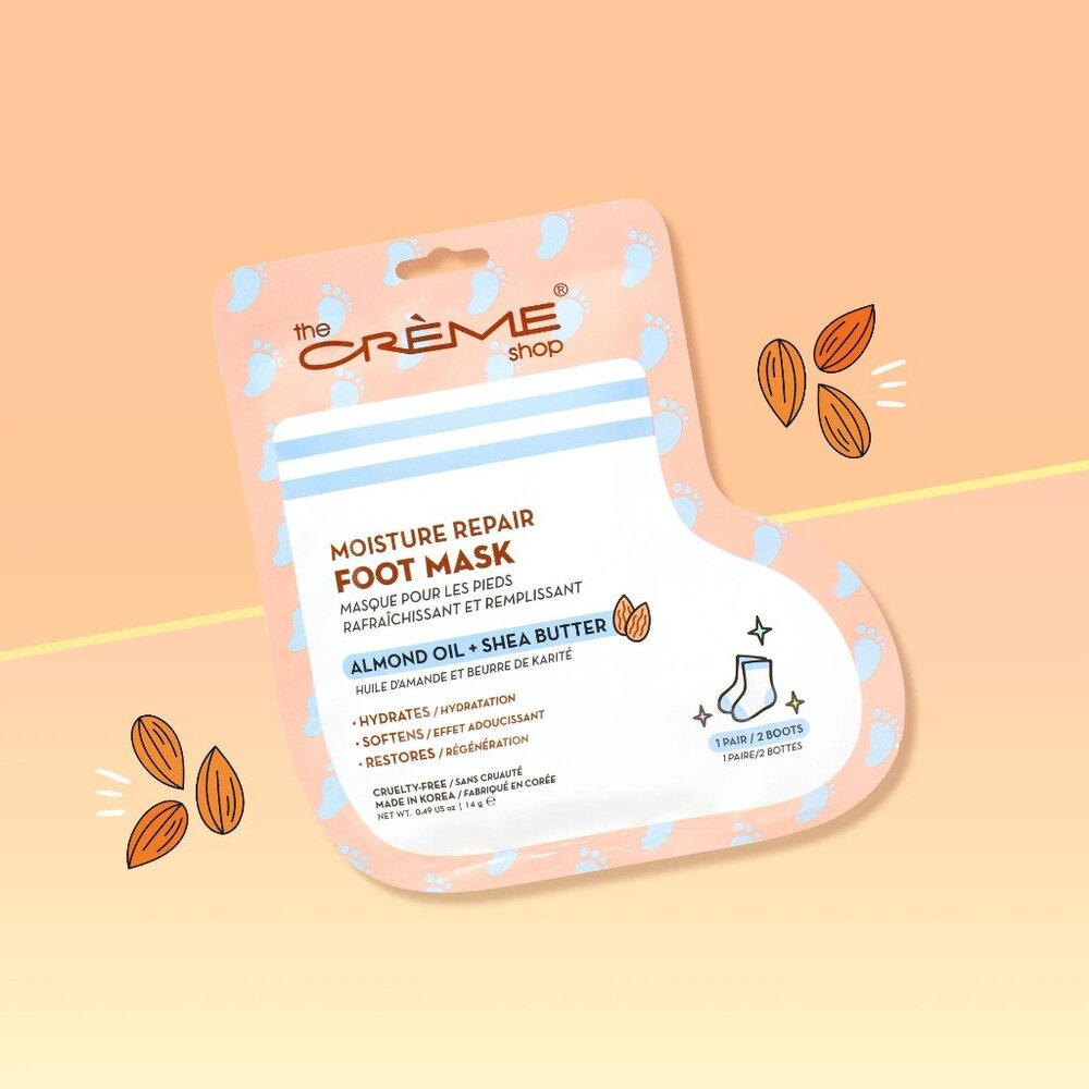 The Creme Shop Moisture Repair Foot Mask - Korean Skin Care - Picture 1 of 1